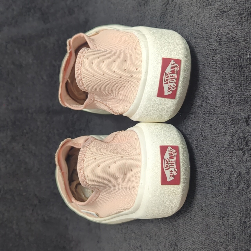 Vans ComfyCush One Light Pink Checkerboard Slip-on Sneakers - Picture 6 of 7